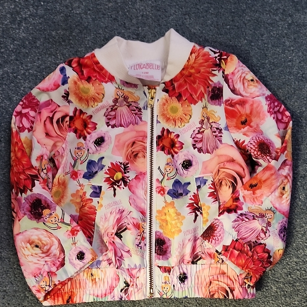 Florabelle Floral Print Kids Jacket